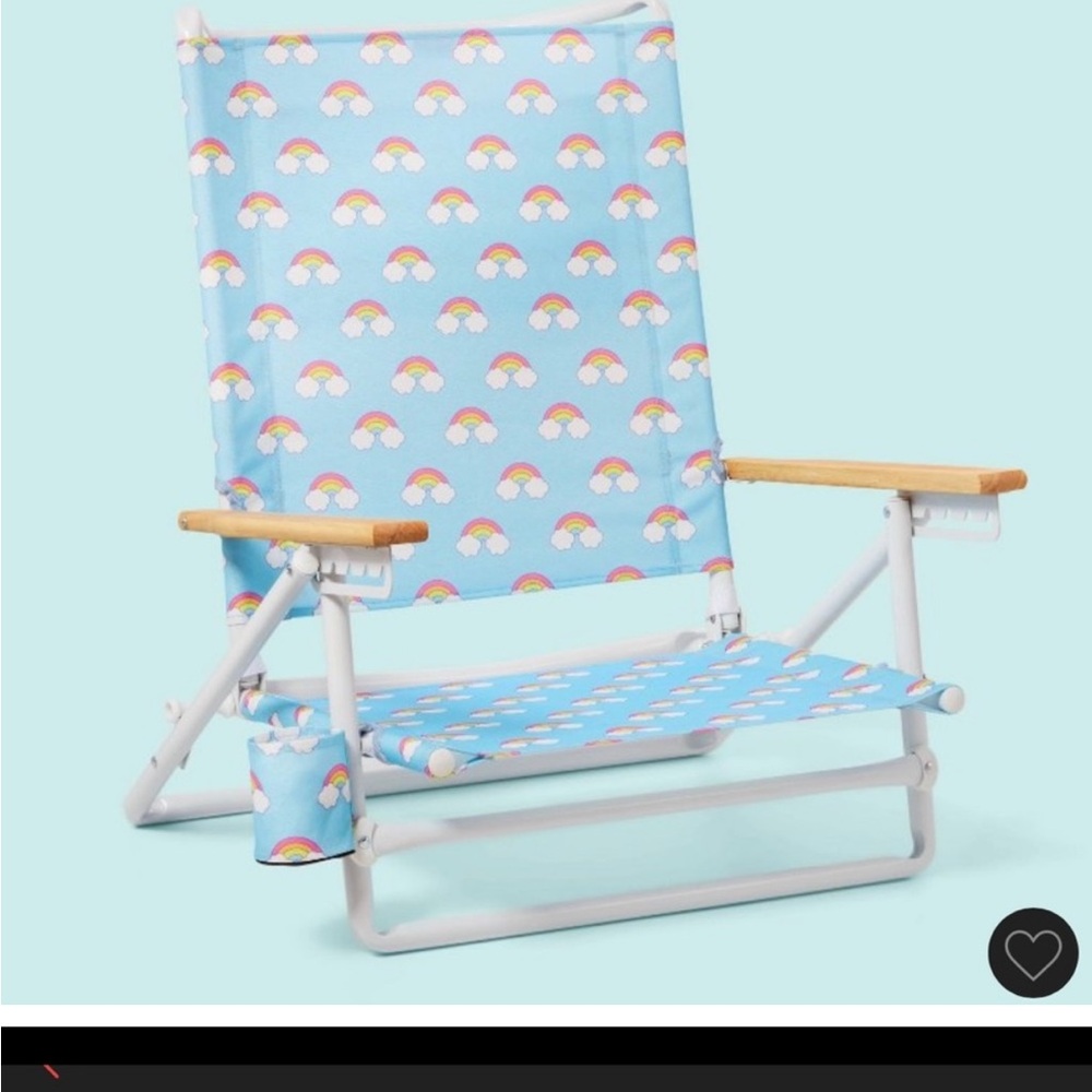 Rainbow Patterned Beach Chair